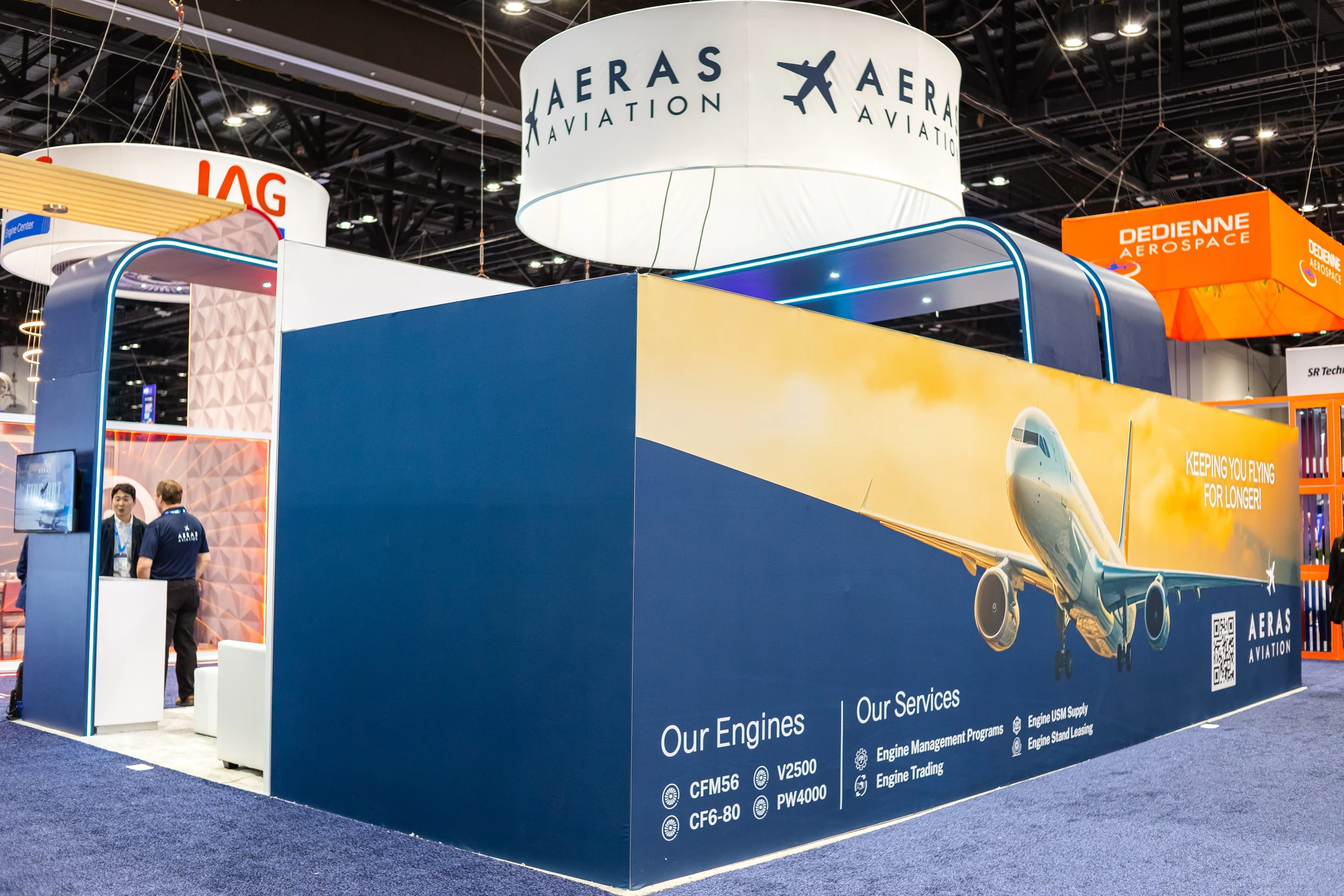 Aeras Aviation trade show booth exterior at MRO Americas