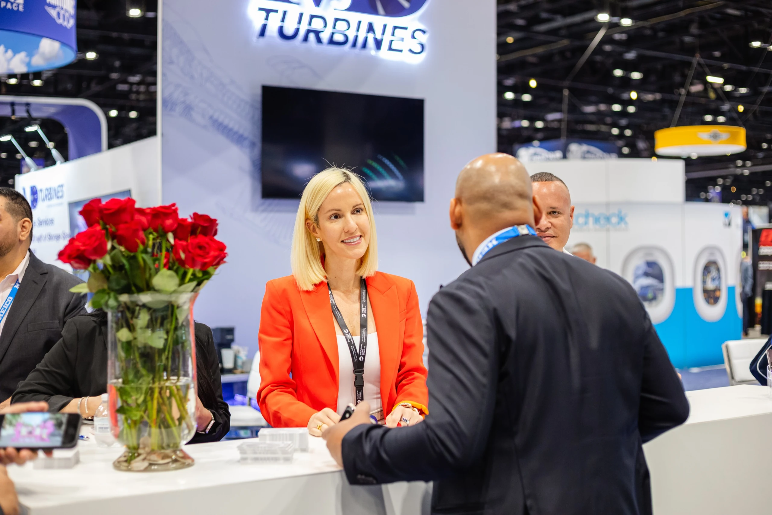 CEO Demetrius Brice Bradshaw networking at MRO Americas